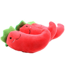 Cute-shape interactive plush sound red pepper cat toy